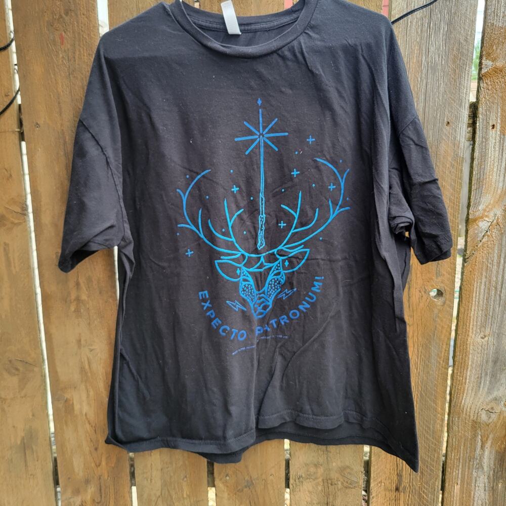 Harry Potter Men's Stag Short Sleeve Crew T-shirt